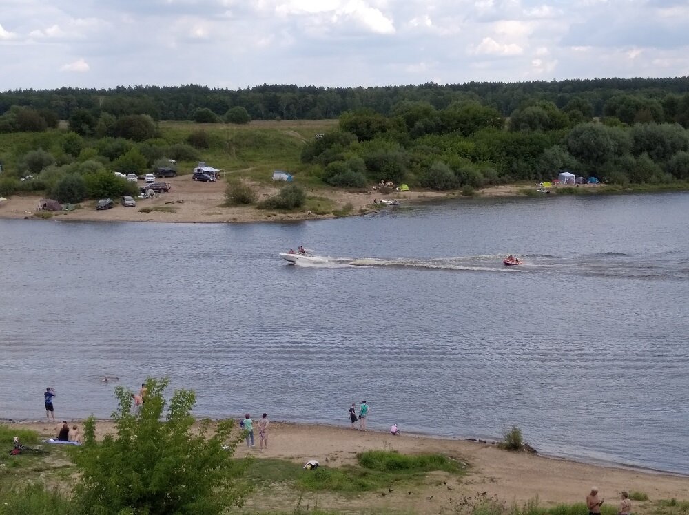 Пляж в тарусе на оке