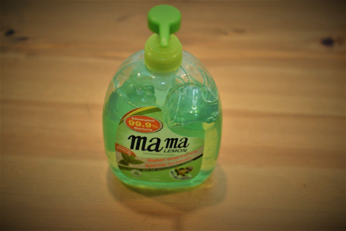Mama Lemon / Гель для мытья посуды Green Tea Fragrance (Зеленый чай) Антибактериальный, 1000 мл