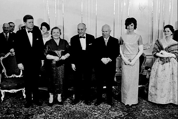 Встреча лидеров СССР и США в Вене в 1961 году.
