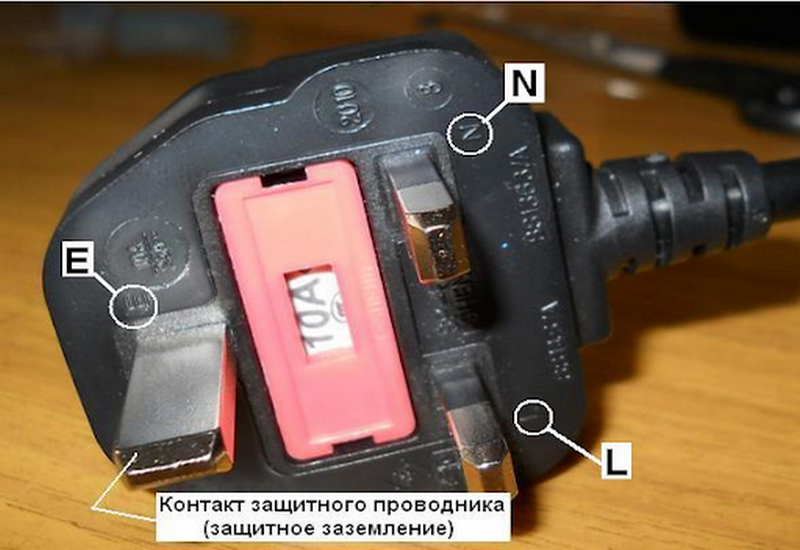 Британские вилки с предохранителем