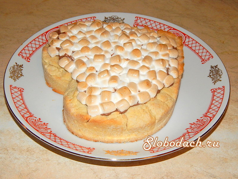 Лимонный пирог с облаком из маршмеллоу