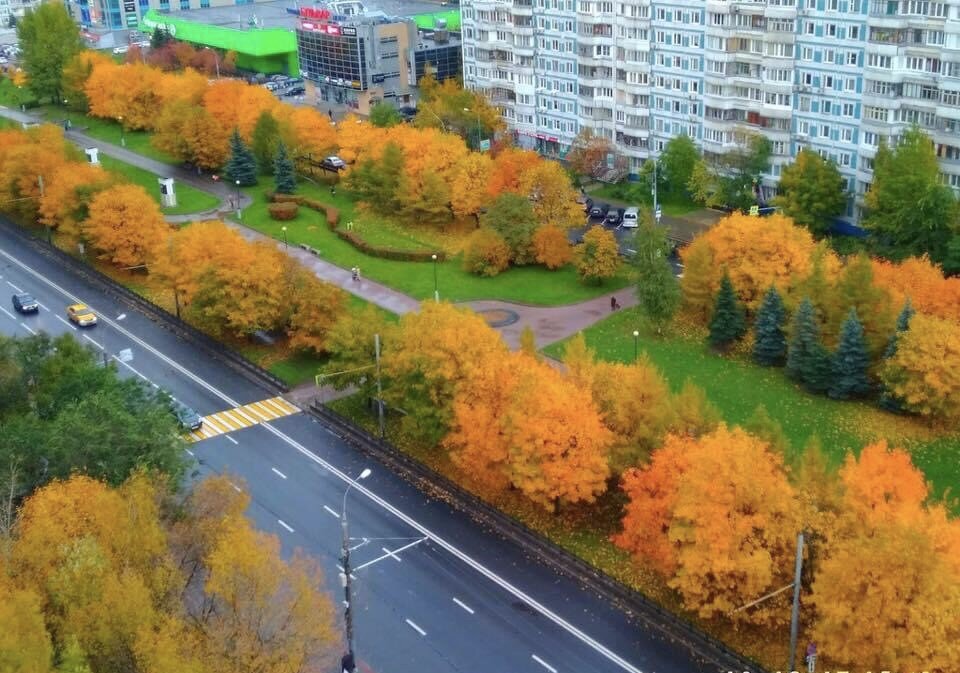 Осенний бульвар в москве