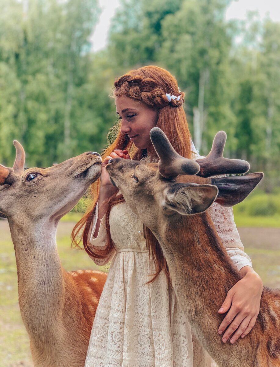 Ещё здесь можно встретить страусов, козочек, говорят верблюд есть (мы не увидели), а так же два медведя (к сожалению живут мишки в «странных условиях», и выглядят очень печальными 😢 Как стало ясно потом, хозяева фермы стараются улучшать их жизнь, но процесс, в силу финансовых возможностей, длительный. Можете почитать у них в профиле...)