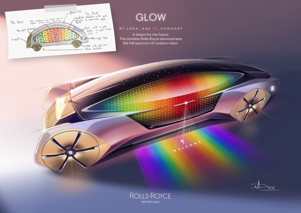 Rolls-Royce назвал победителей дизайнерского конкурса. Все участники – дети