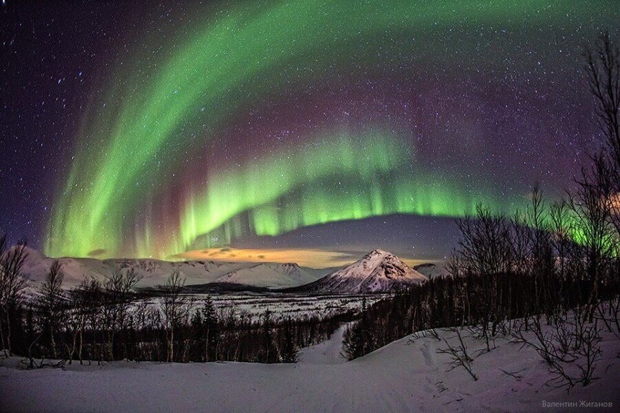 Северное сияние. Фото с m.severpost.ru