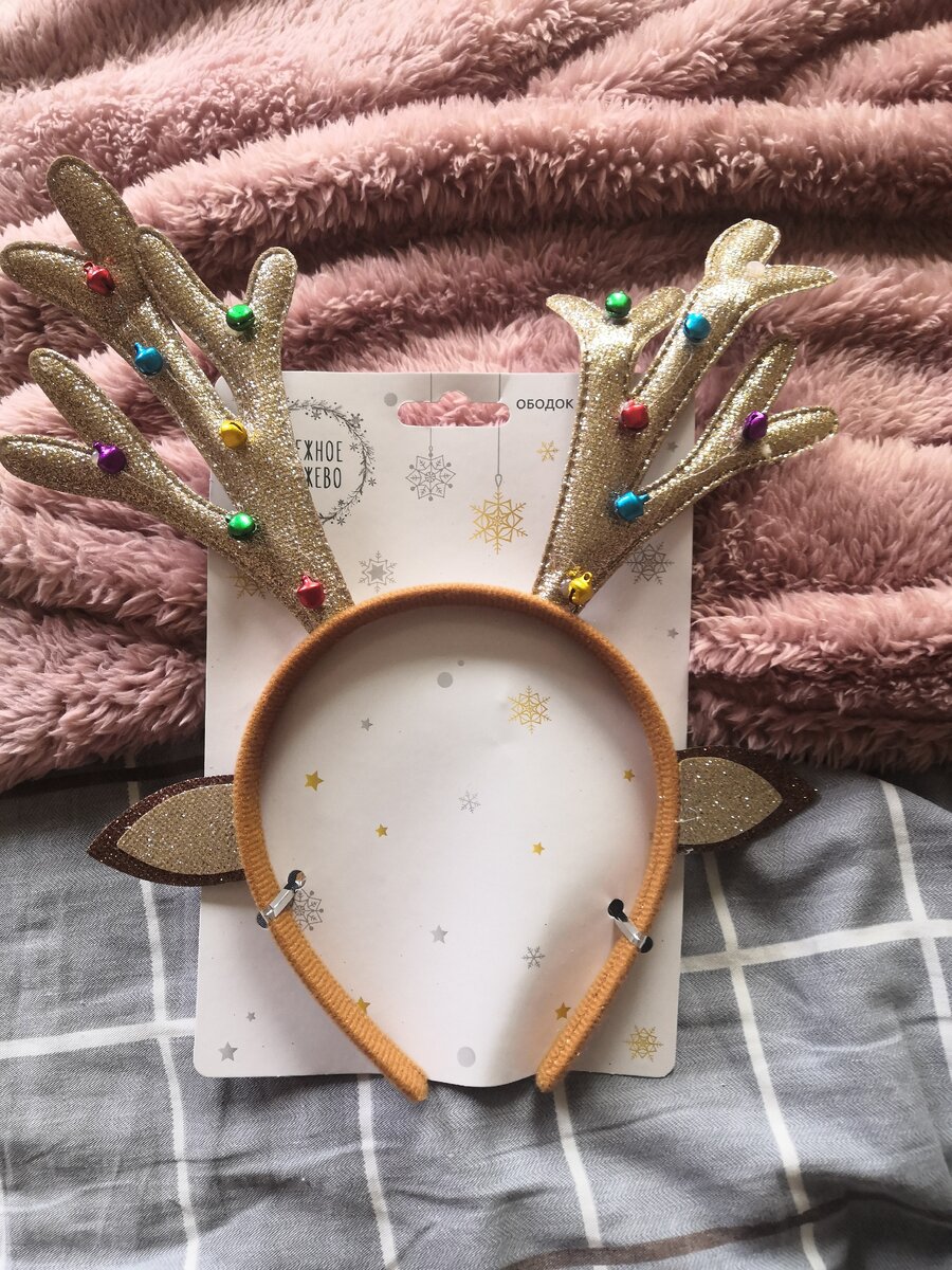 Новогодний ободок, цена-77₽