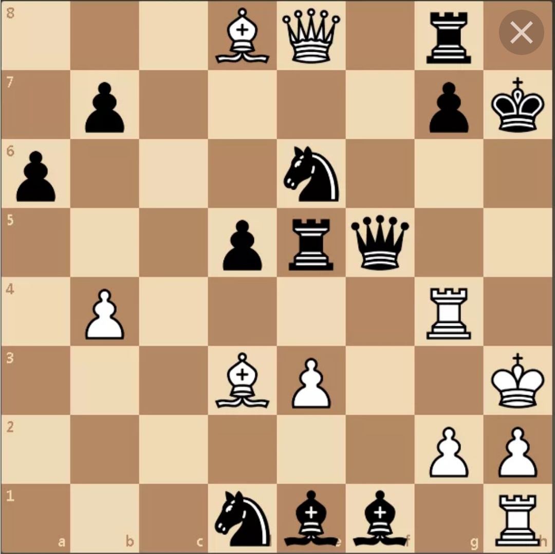 Ход белых. Мат в один ход. 