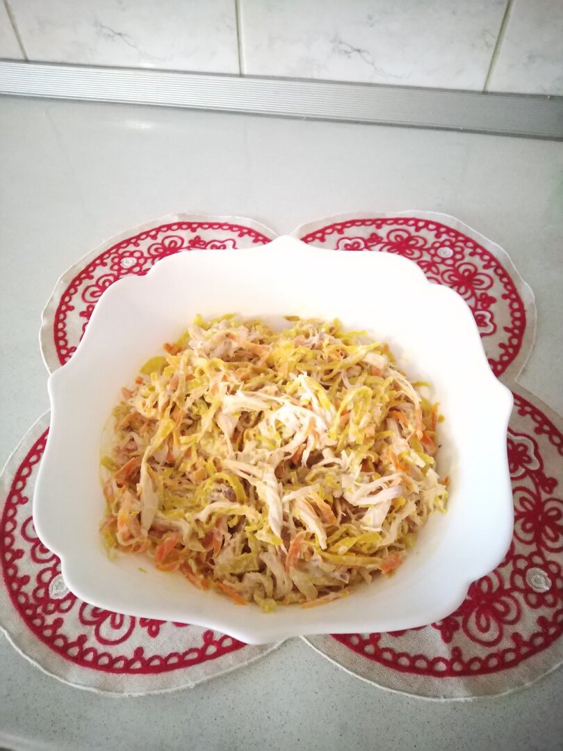 Блинный салат.