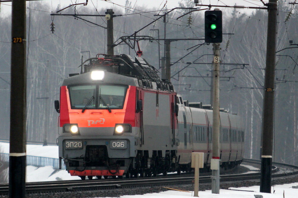 Он пролетел за несколько секунд. А ждали мы его минут 30. Водители курили и беззлобно матерились, я разминал затекшие в поездке ноги. Летом здесь торгуют грибами и ягодами, а вот зимой никого. Желтый флажок зажгла дежурная, зазвенела сигнализация. Значит близко. Главное, чтобы встречка не пошла, а то еще на полчаса зависнем. Многие спрашивают:  на хрена так долго? Если машина заглохнет на переходе, состав на скорости 200 км/ч должен успеть экстренно остановиться.