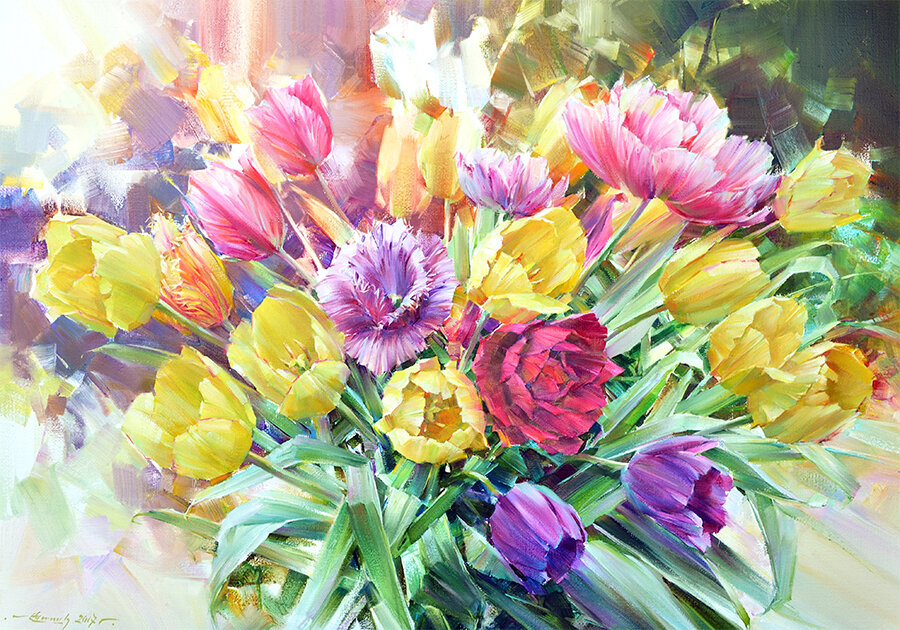 Картина: Весенний марш Год создания: 2017
Техника исполнения: холст / масло
Размер: 50*70