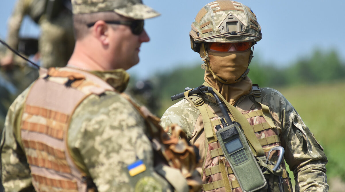 Военные учения солдат ВСУ во Львовской области