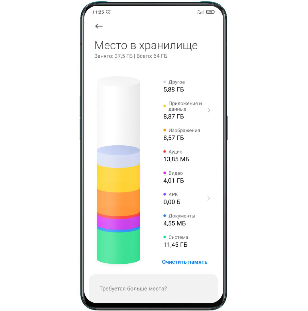 Раздел «Другое» занимает в памяти моего смартфона почти 5.9 ГБ