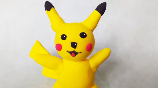 Как слепить Драгонит покемон из пластилина Плей До. How to make a Dragonite pokemon of Play-Doh.