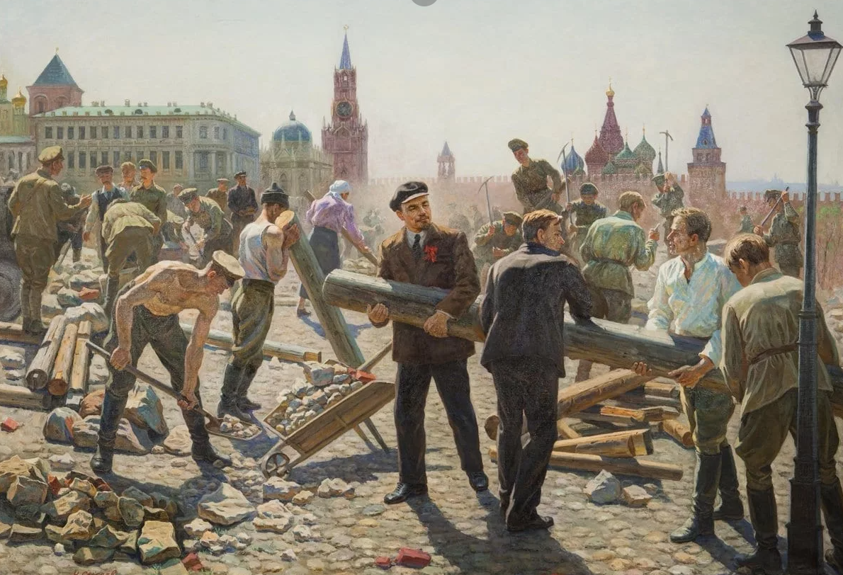 Несем труды. Н. Сысоев «Ленин на субботнике в Кремле». Ленин на субботнике. Ленин на Коммунистическом субботнике. Ленин на субботнике 1919.