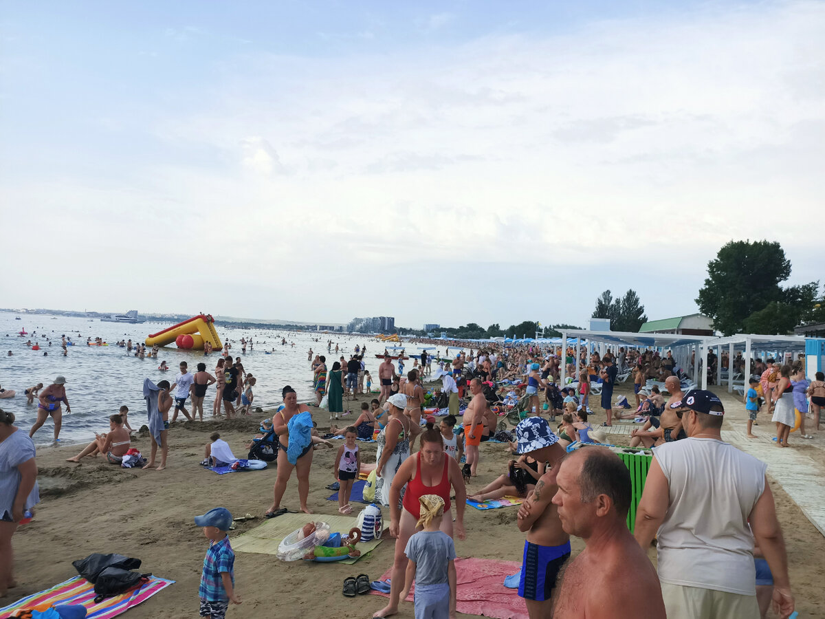 На Центральном пляже Анапы