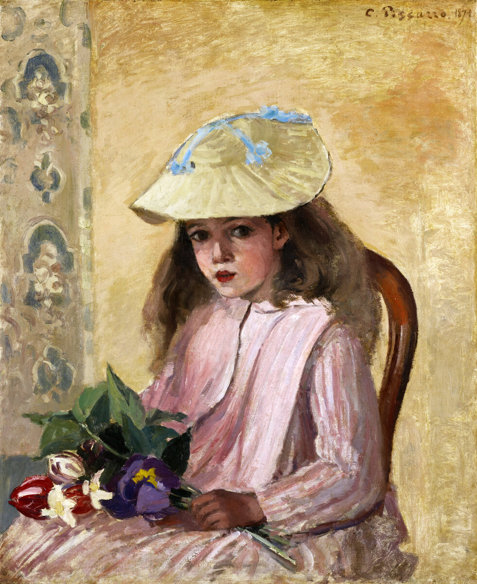 Portrait of the Artist’s Daughter (1872) by Camille Pissarro