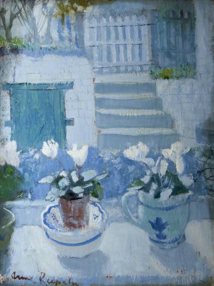 Белый цикламен. Масло. холст. Источник: https://artuk.org/discover/artists/redpath-anne-18951965