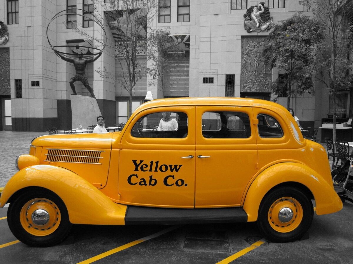 Ford 1950 Yellow Cab Taxi