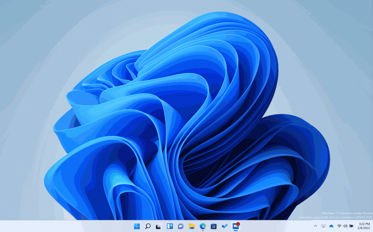 внешний вид системы Windows 11