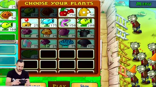 Папа РОБ продолжает играть в #РАСТЕНИЯ против #ЗОМБИ Plants vs. Zombies