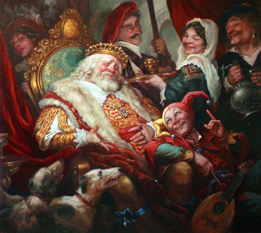 А.А. Шишкин. Король и шут. Изображение из сети Интернет.