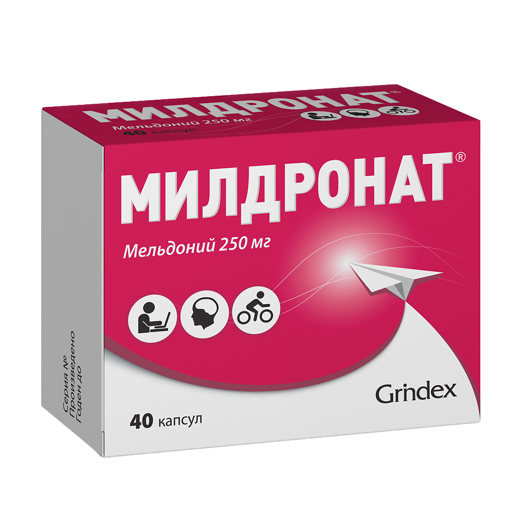 При острых и хронических ишемических нарушениях мозгового кровообращения Милдронат® улучшает циркуляцию крови в очаге ишемии, способствует перераспределению крови в пользу ишемизированного участка. Препарат устраняет функциональные нарушения нервной системы у больных хроническим алкоголизмом при синдроме абстиненции.