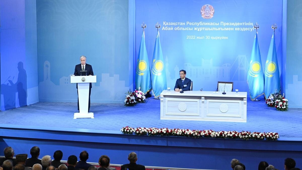    Касым-Жомарт Токаев на встрече с жителями Абайской области:akorda.kz