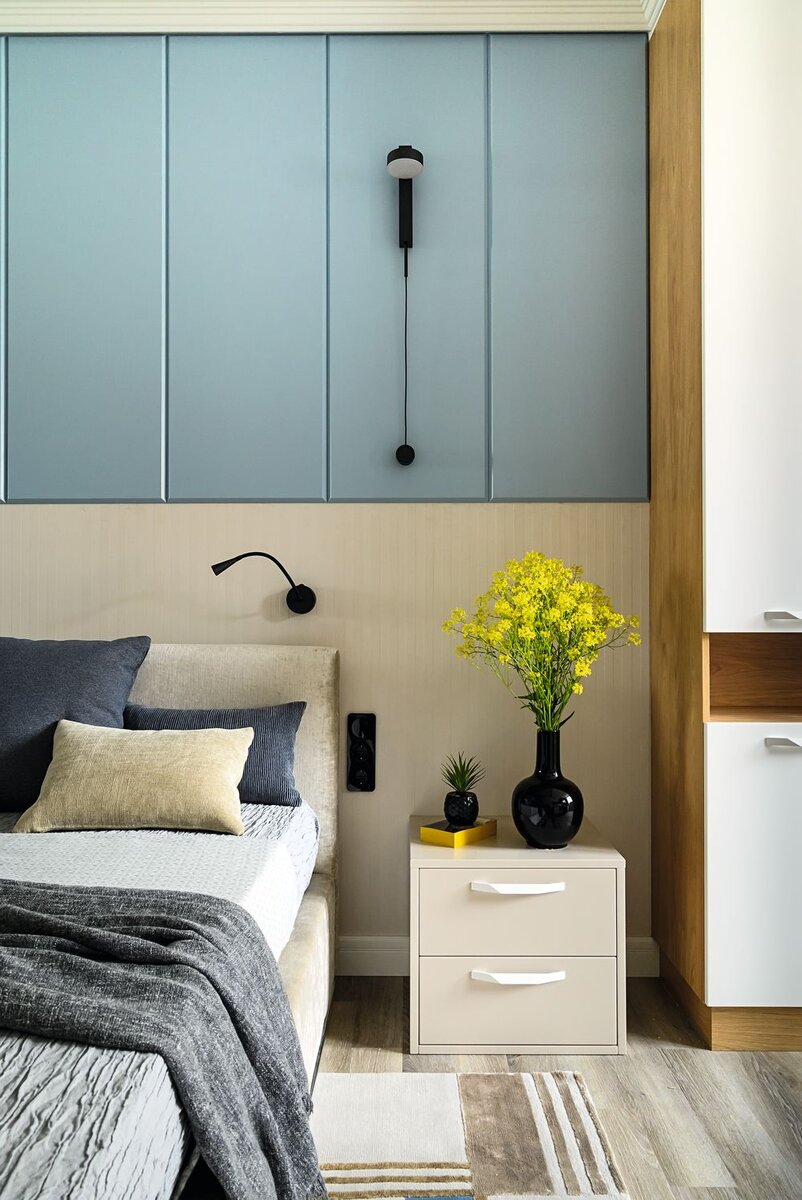 Реализованный авторский интерьер. Мебель изготовлена на производстве студии Аэлита. Design: Анна Федоричева. Ph & style: Екатерина Шульц.