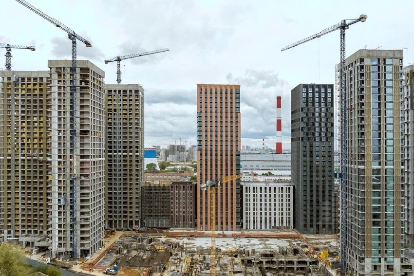 ЖК «Метрополия» — аэросъемка Новострой-М