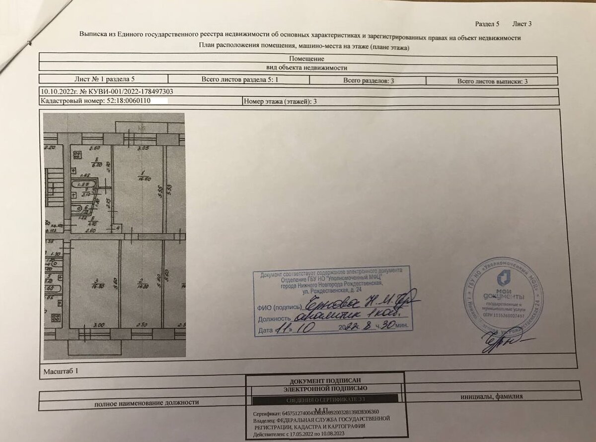 Выписка ЕГРН
