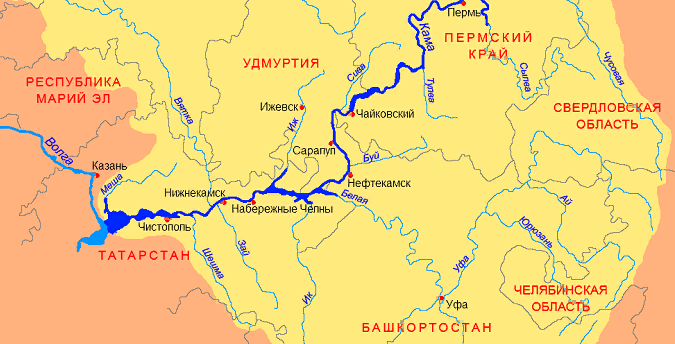 Карта реки белой в башкирии