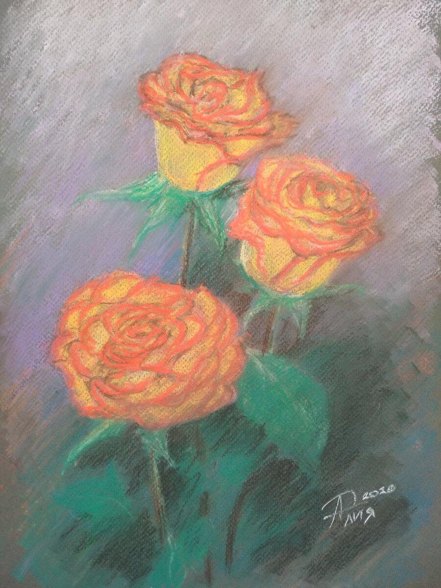 Пастель, бумага А3