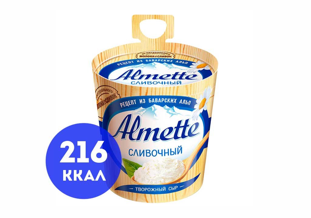 Сыр творожный Almette Сливочный 60% 150г