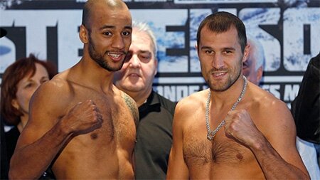 Сергей Ковалев и Исмаил Силлах на взвешивание