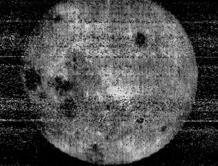 Снимок обратной стороны Луны Луна-3 1959 года