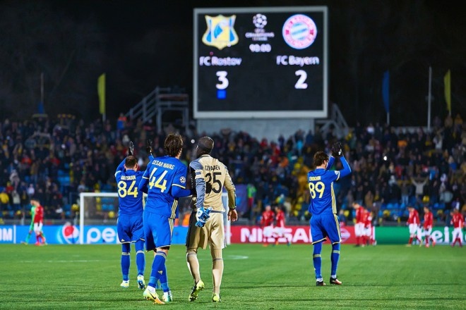 Ноябрь 2016 года, Лига Чемпионов, Ростов - Бавария 3:2