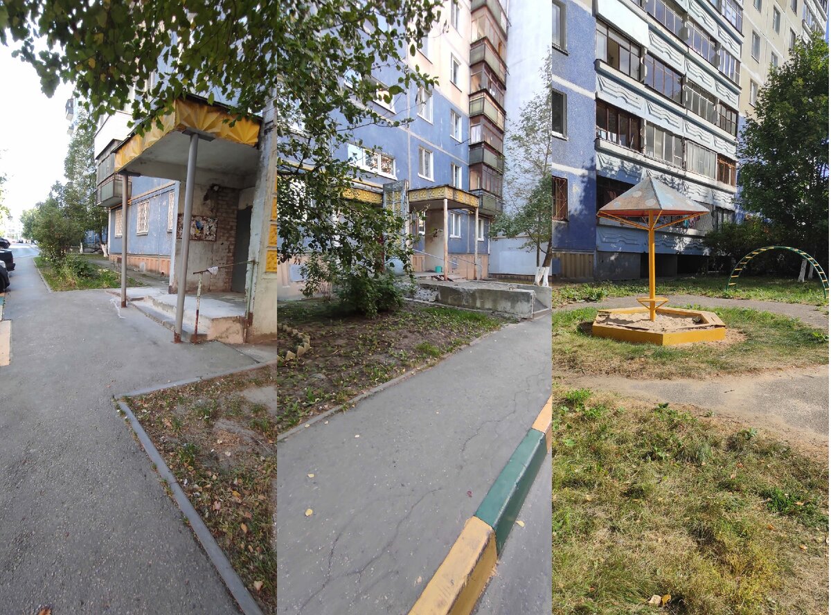 Типичный двор современной российской многоэтажки