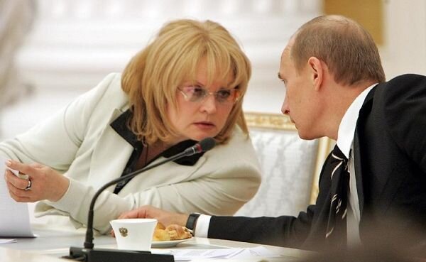 Э.Памфилова и В.Путин, Иллюстрация: voinru.com 