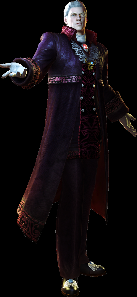 Человеческий облик Спарды в DMC 4 и демонический в заставке к Devil may cry