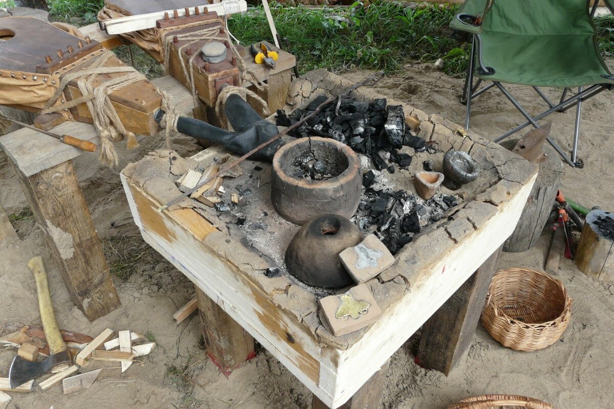 Горн для плавки бронзы.