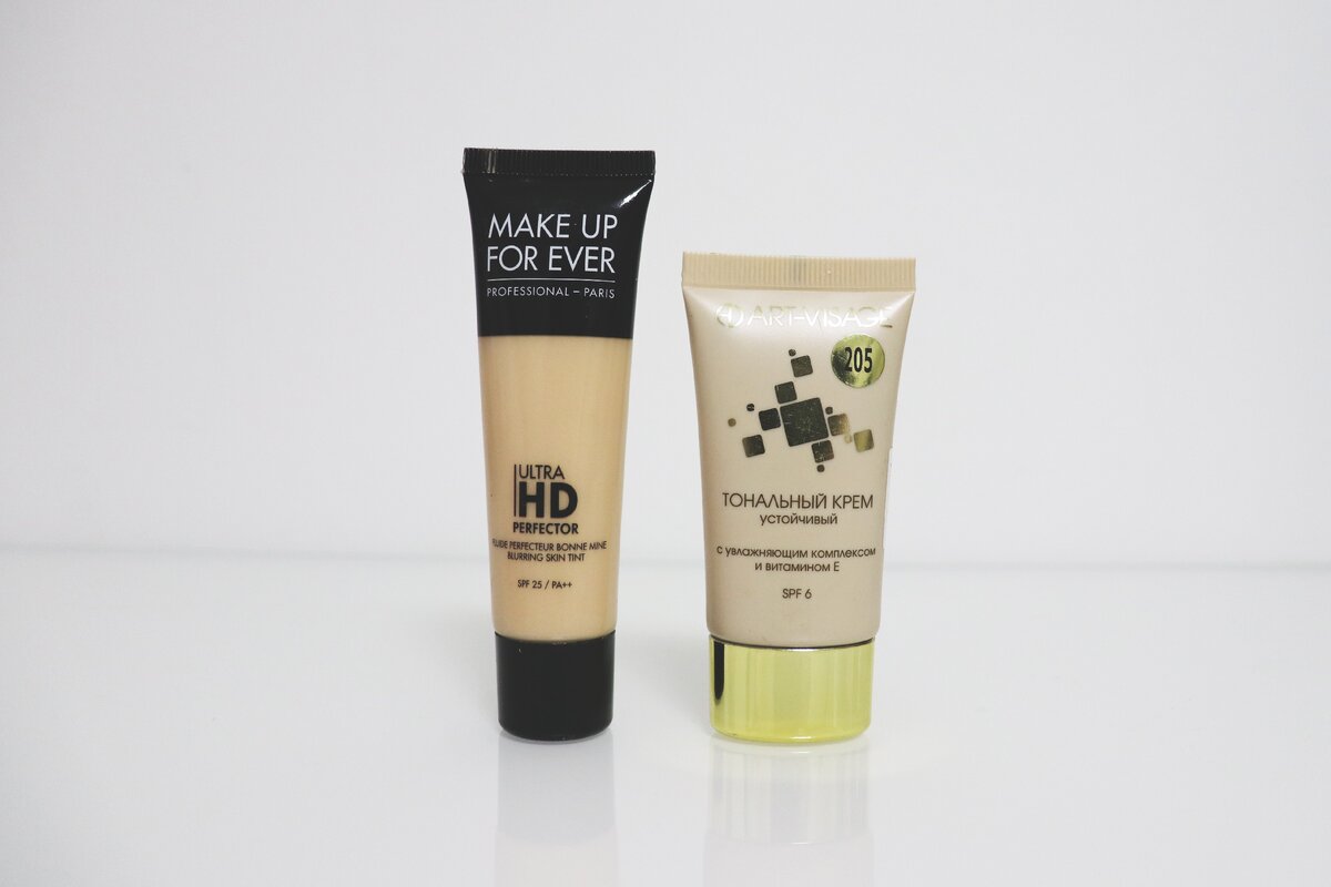  MUFE Ultra HD Perfector и Art-Visage Устойчивый тональный крем