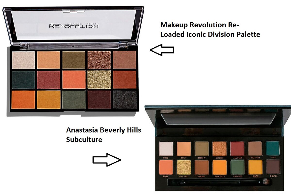 Палетки от Anastasia Beverly Hills и Makeup Revolution