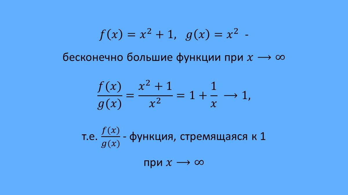 Бесконечность делить на бесконечность