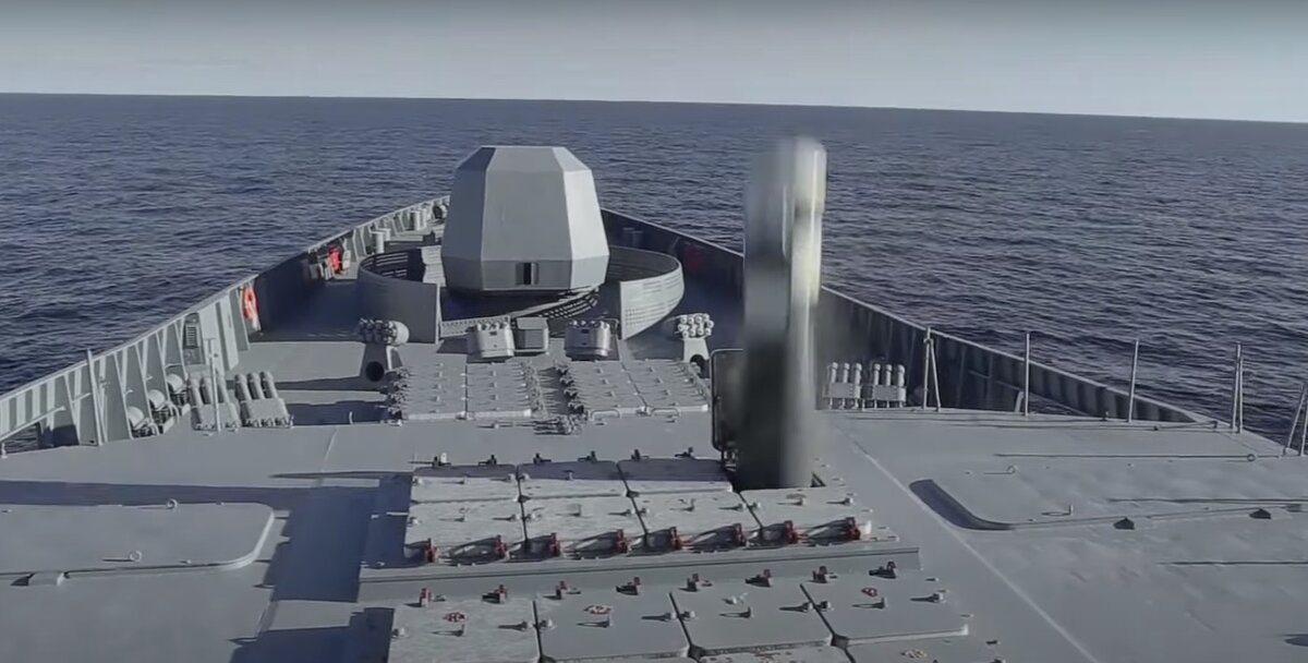 Запуск ракеты 3М22 "Циркон" с фрегата "Адмирал Горшков" 07.10.2020