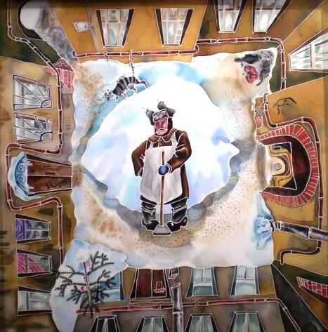 Анна Агалина, батик