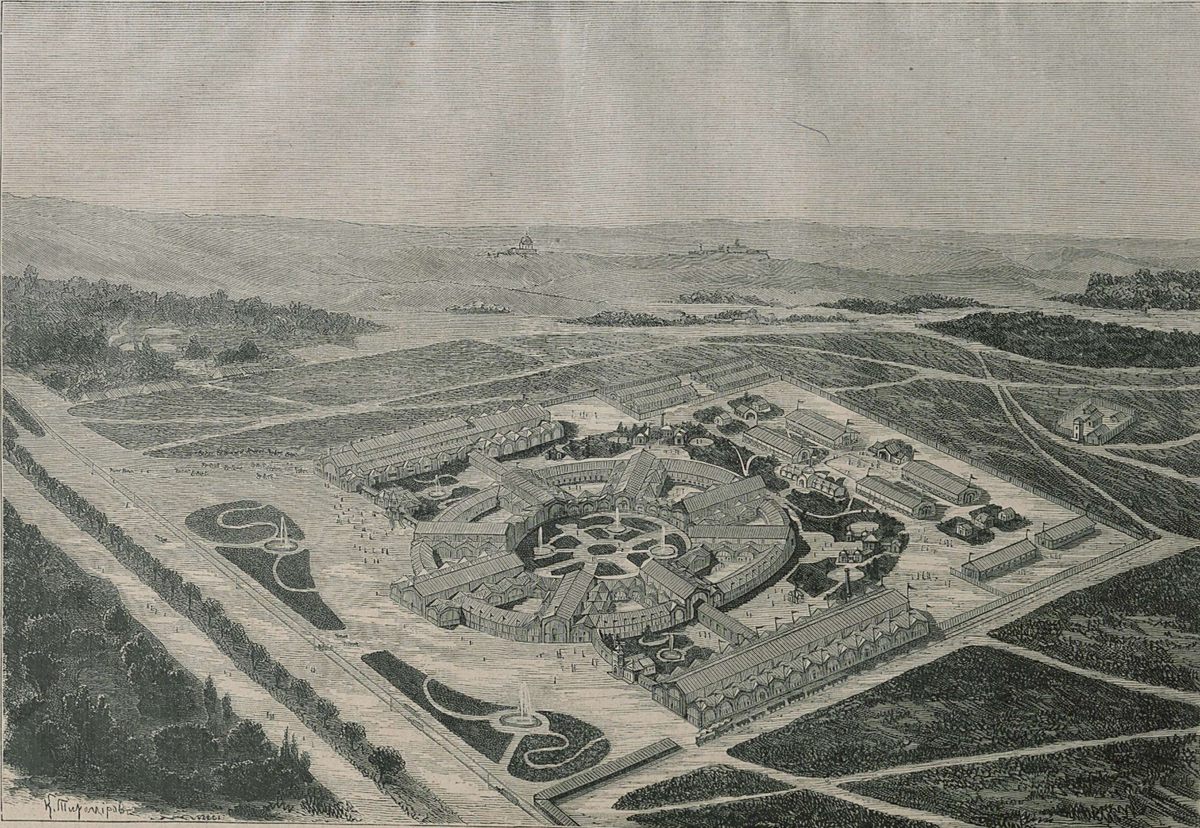 Общий вид выставки с высоты птичьего полета