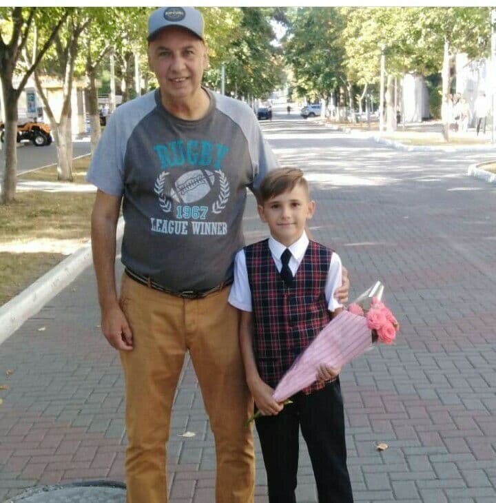 Сергей Воронков с внуком. Фото из Инстаграм-аккаунта артиста.