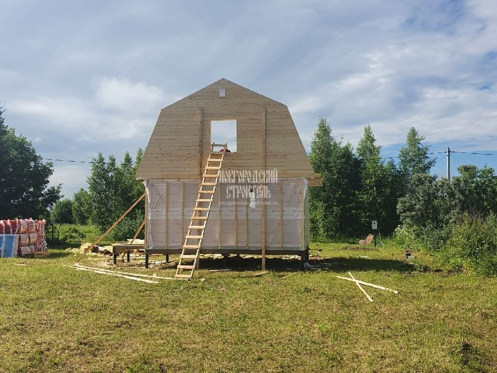 Каркасный дом 6х6 м в Ивановской области | Новгородский строитель | Дзен