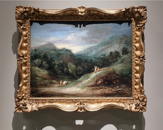 Томас Гейнсборо. Пейзаж с холмами и лесными просторами, около 1786. Холст, масло
