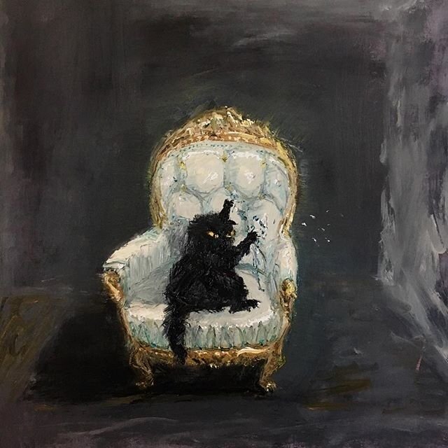 Черный кот из интернета.